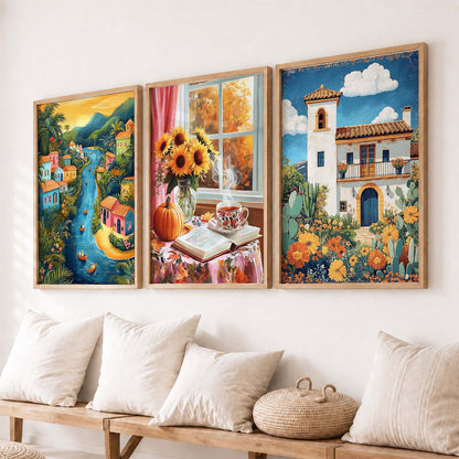 Modern Wall Art  Paintings for Living Room - Wall Poster With frames