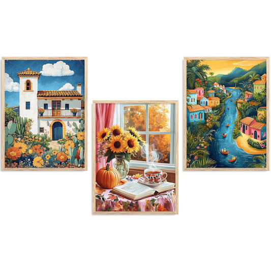 Traditional  Wall Art  Paintings for Living Room - Wall Poster With frames