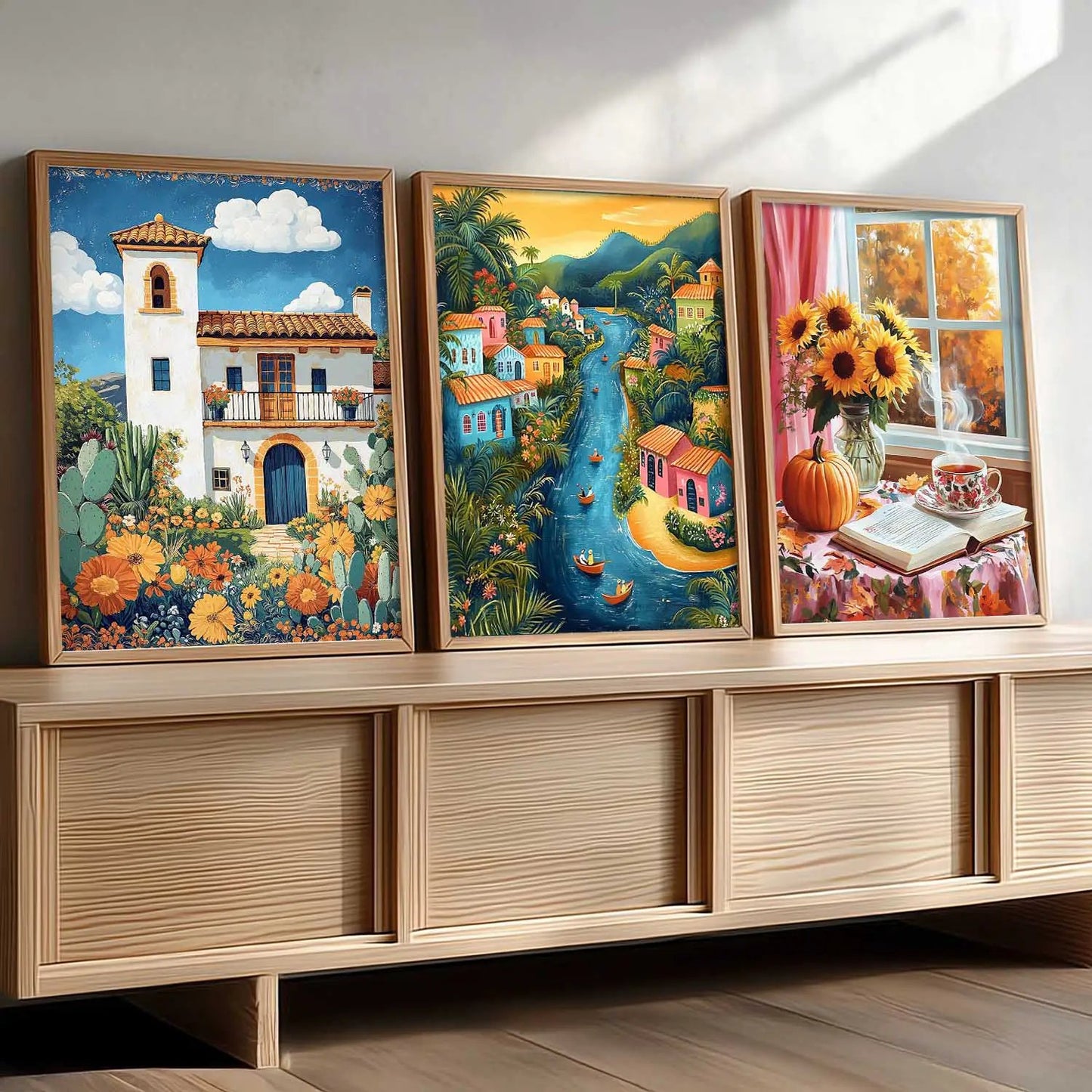 Modern Wall Art  Paintings for Living Room - Wall Poster With frames