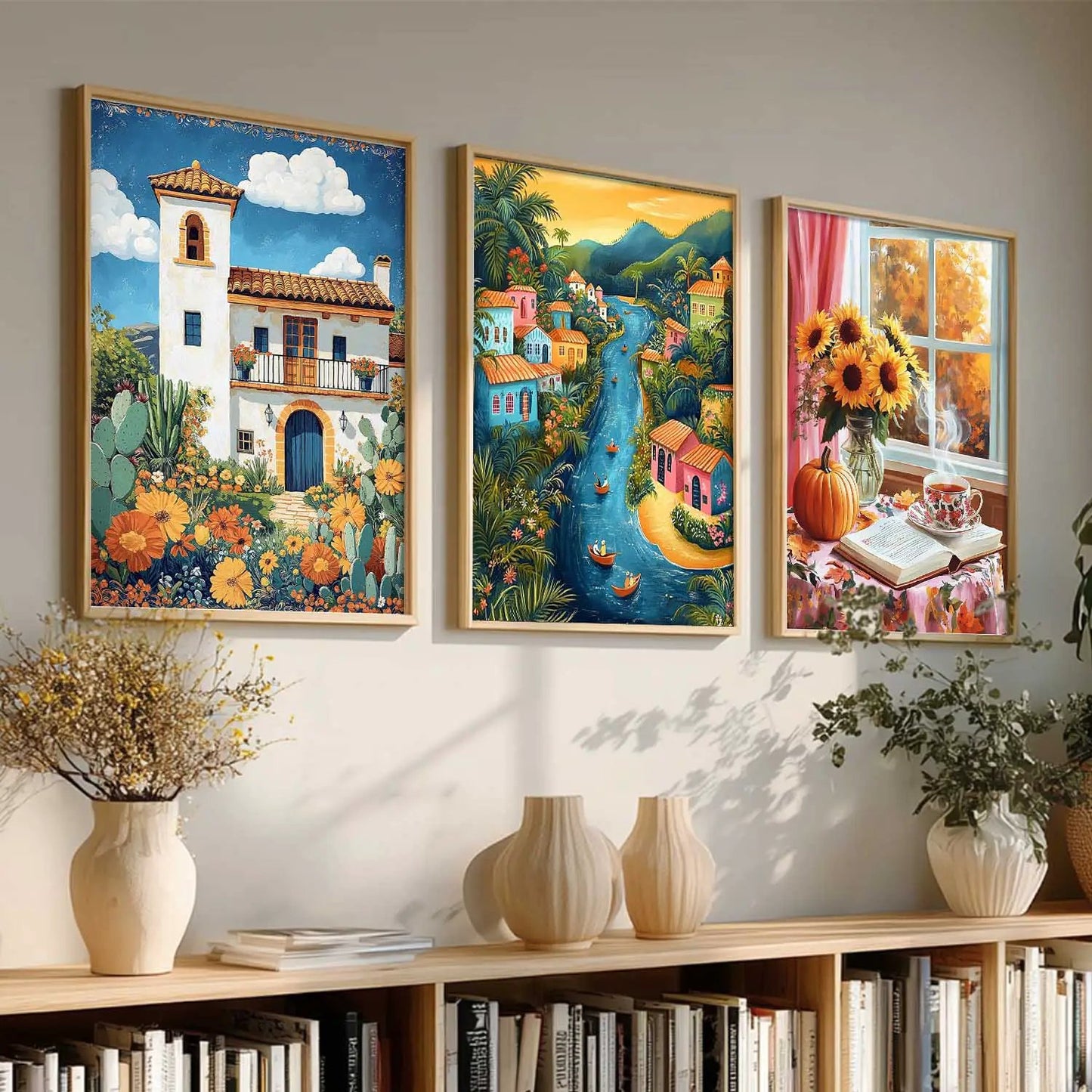 Modern Wall Art  Paintings for Living Room - Wall Poster With frames