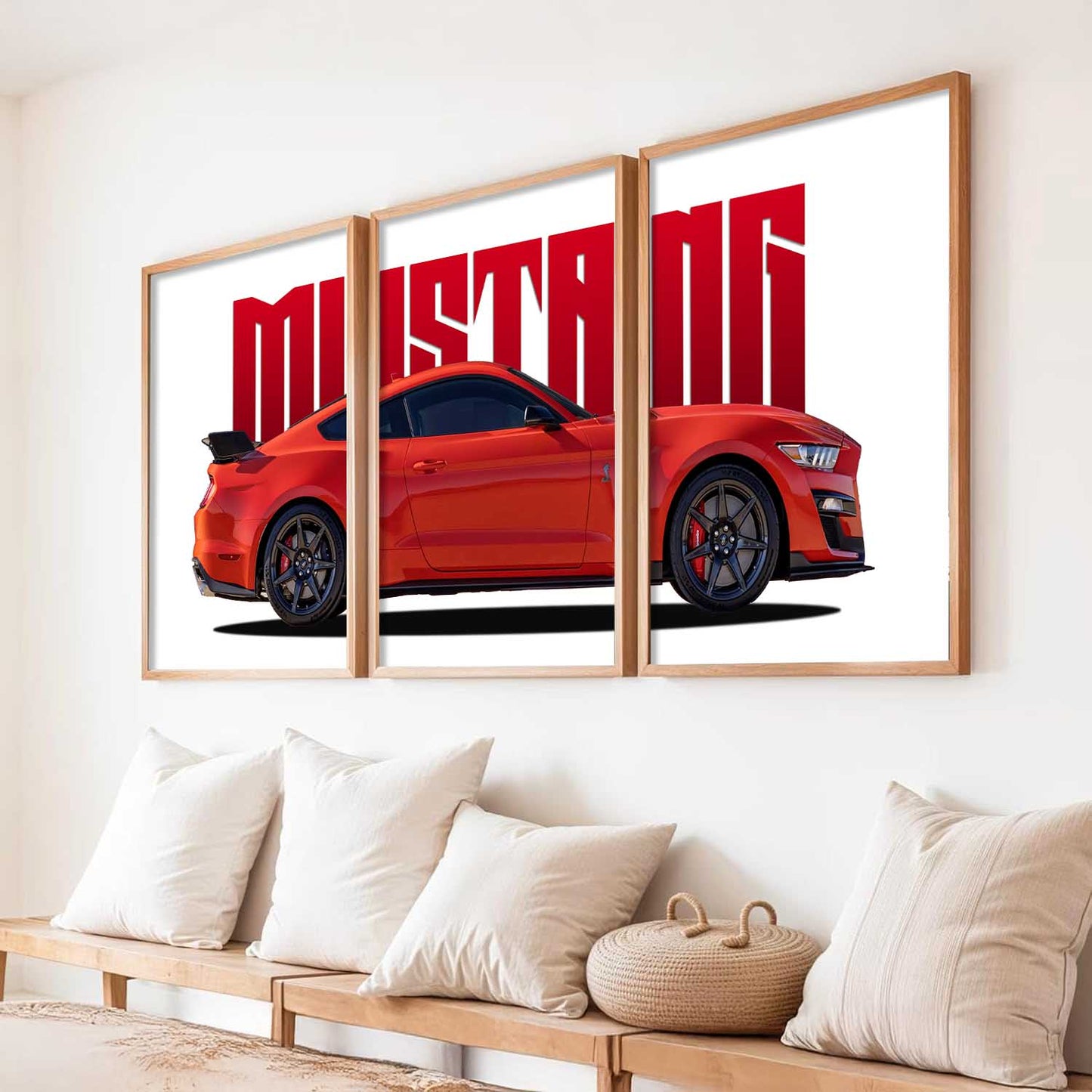 Big Ford Mustang  Car Wall Art Paintings for Living Room Bedroom