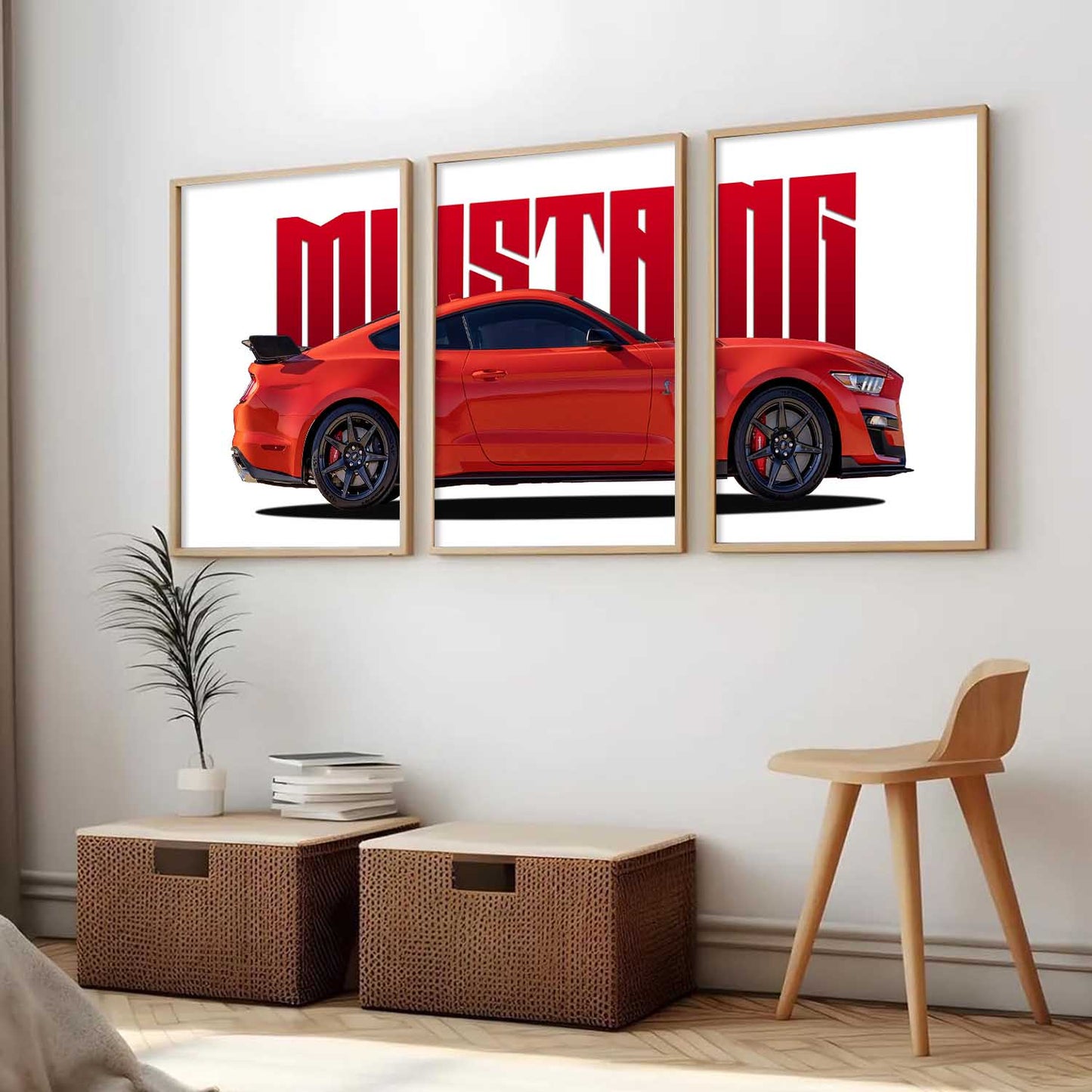Big Ford Mustang  Car Wall Art Paintings for Living Room Bedroom