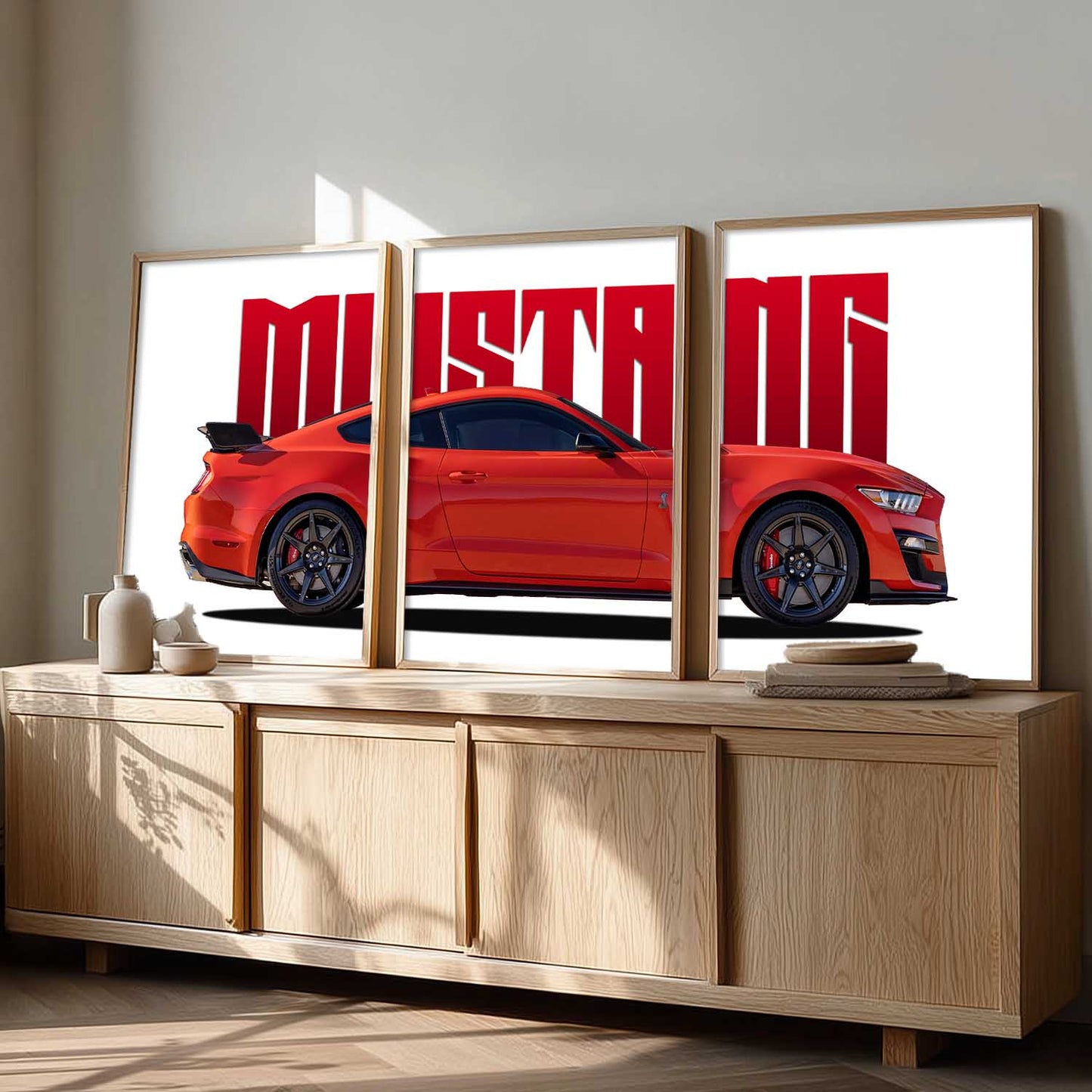 Big Ford Mustang  Car Wall Art Paintings for Living Room Bedroom