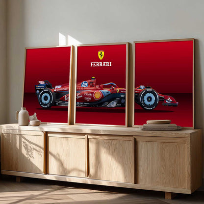 Big Ferrari F1 Car Wall Art Paintings for Living Room Bedroom