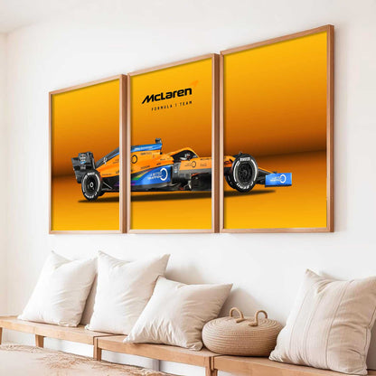 Big Mclaren F1 Car Wall Art Paintings for Living Room Bedroom