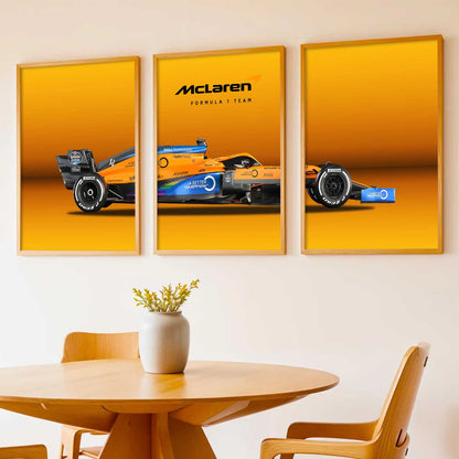 Big Mclaren F1 Car Wall Art Paintings for Living Room Bedroom