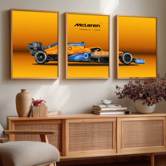Big Mclaren F1 Car Wall Art Paintings for Living Room Bedroom