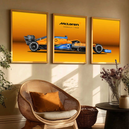 Big Mclaren F1 Car Wall Art Paintings for Living Room Bedroom