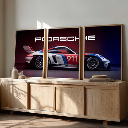 Big Porche Car Wall Art Paintings for Living Room Bedroom