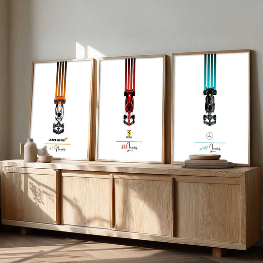 Big Formula 1 Cars Wall Art Paintings for Living Room Bedroom