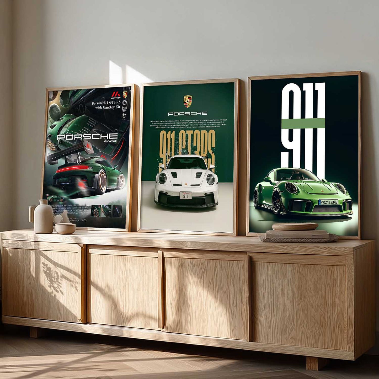 Big Porsche Car Wall Art Paintings for Living Room Bedroom