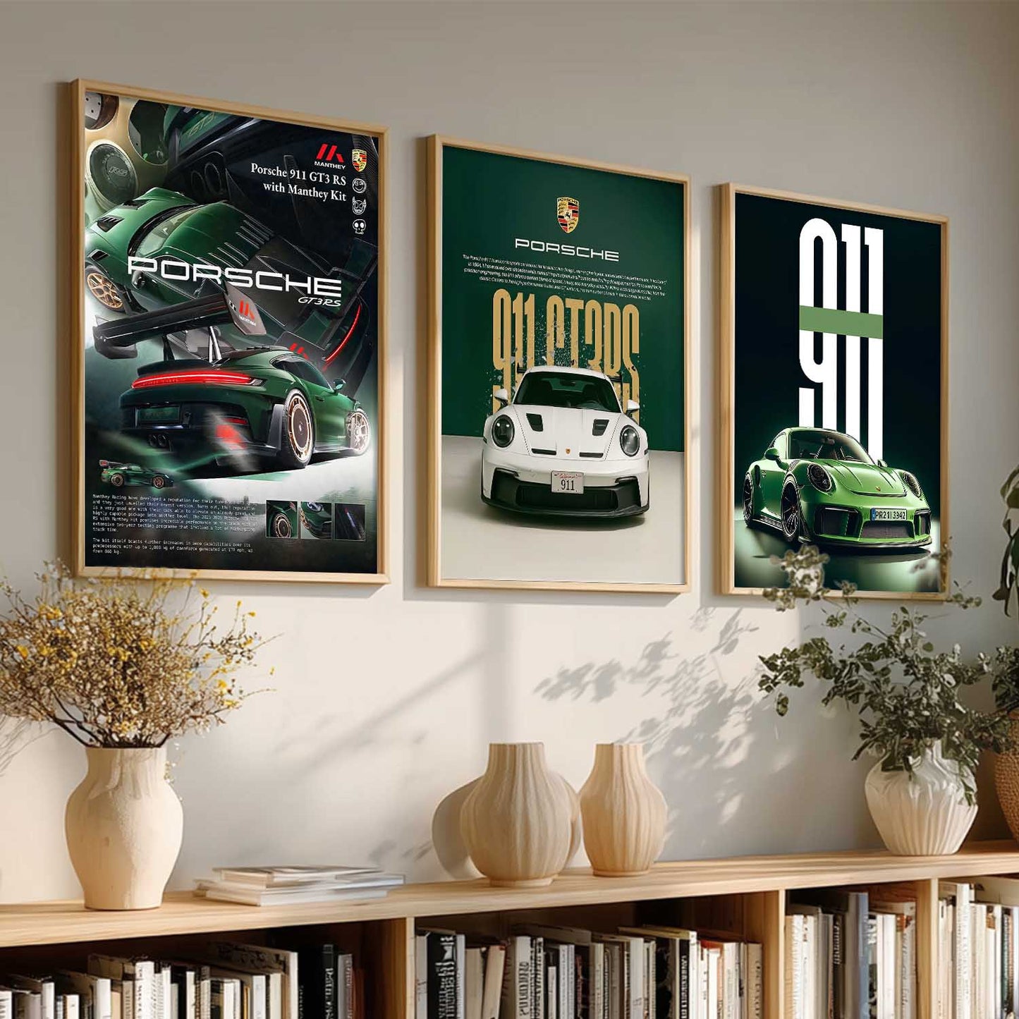 Big Porsche Car Wall Art Paintings for Living Room Bedroom