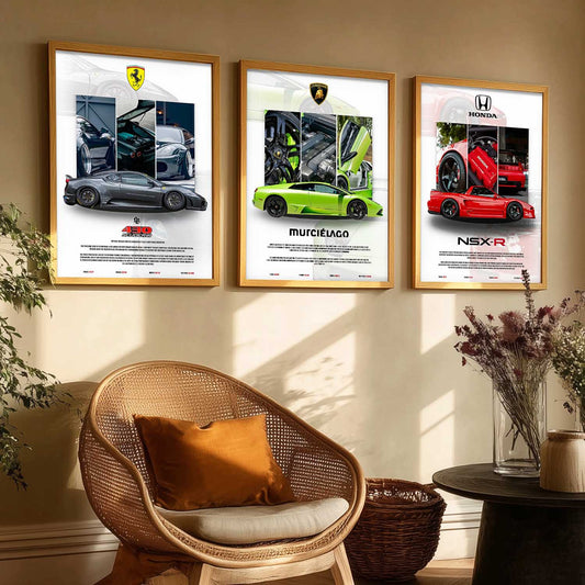 Big Lamborghini, Ferrari Cars  Wall Art Paintings for Living Room Bedroom