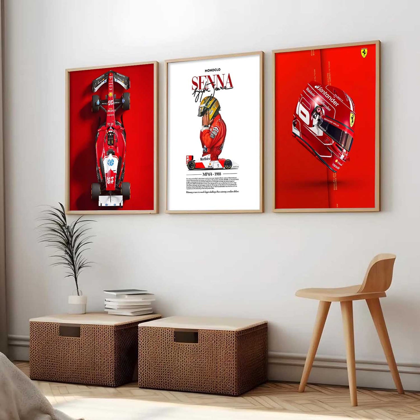 Big Formula 1 Cars Wall Art Paintings for Living Room Bedroom