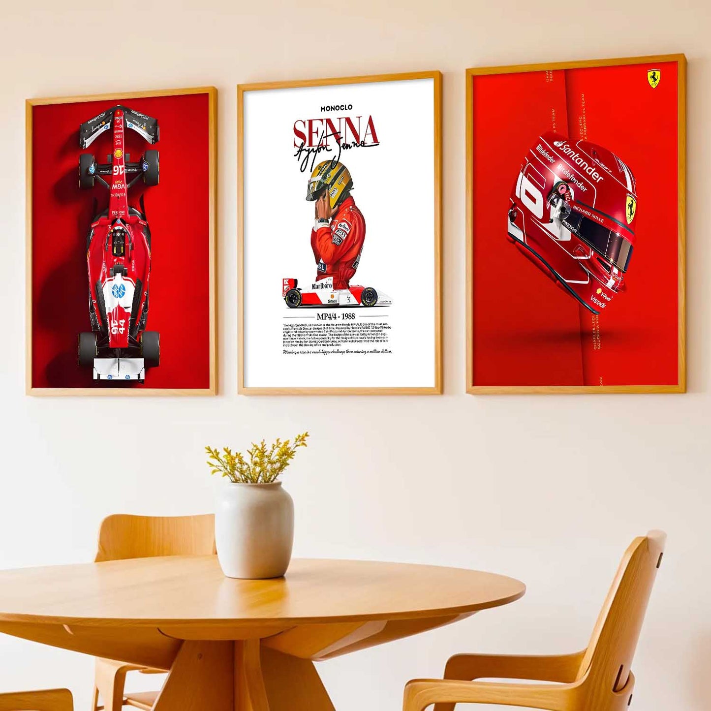 Big Formula 1 Cars Wall Art Paintings for Living Room Bedroom