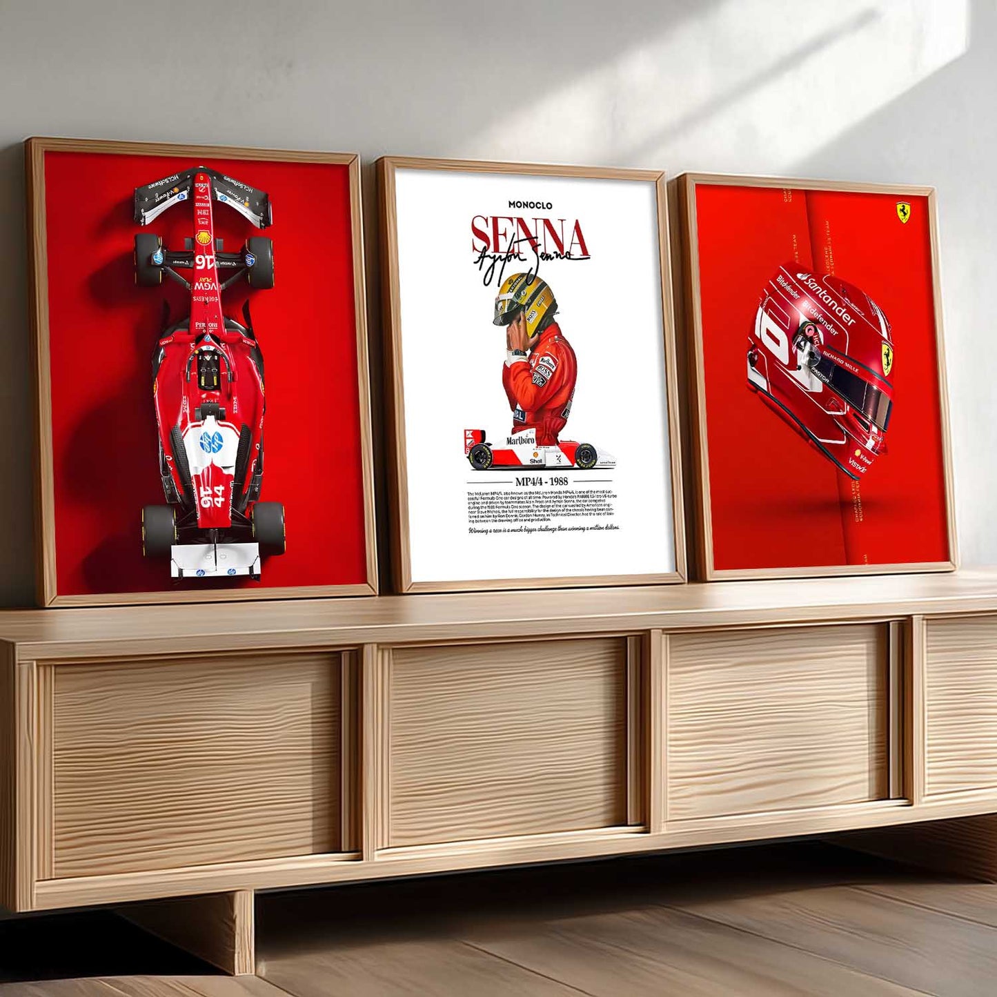 Big Formula 1 Cars Wall Art Paintings for Living Room Bedroom