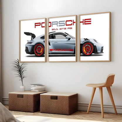 Big Porsche Cars Wall Art Paintings for Living Room Bedroom