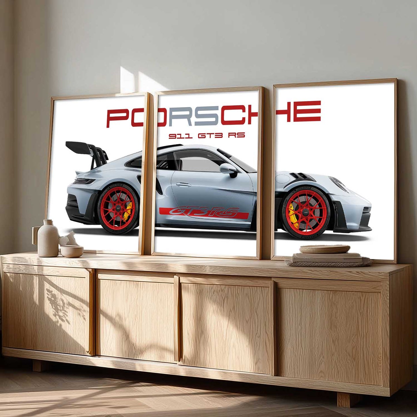 Big Porsche Cars Wall Art Paintings for Living Room Bedroom