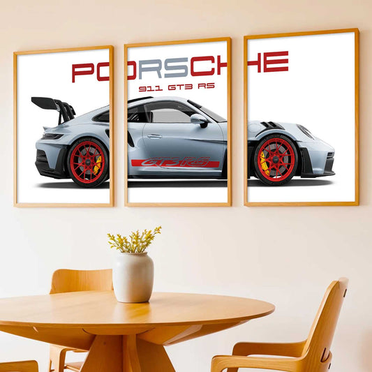 Big Porsche Cars Wall Art Paintings for Living Room Bedroom