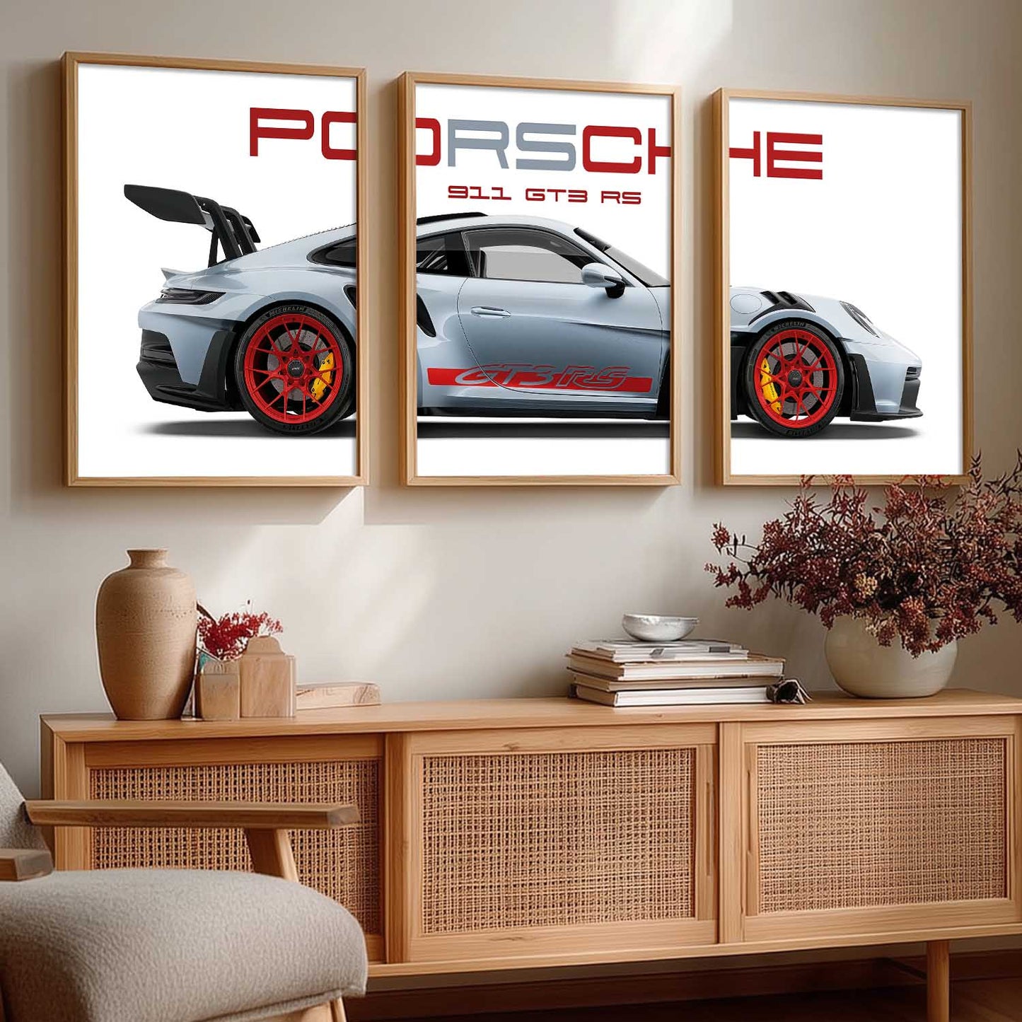 Big Porsche Cars Wall Art Paintings for Living Room Bedroom