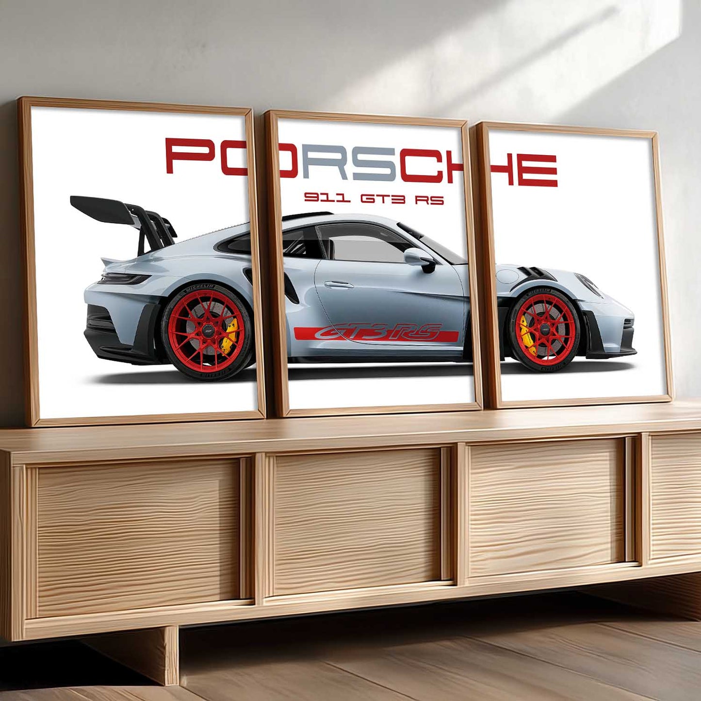 Big Porsche Cars Wall Art Paintings for Living Room Bedroom