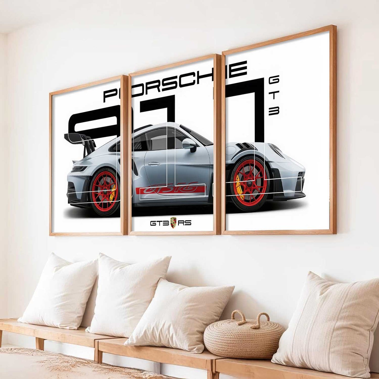 Big Porsche Cars Wall Art Paintings for Living Room Bedroom