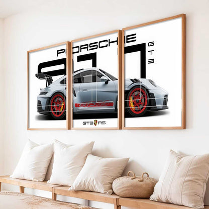 Big Porsche Cars Wall Art Paintings for Living Room Bedroom