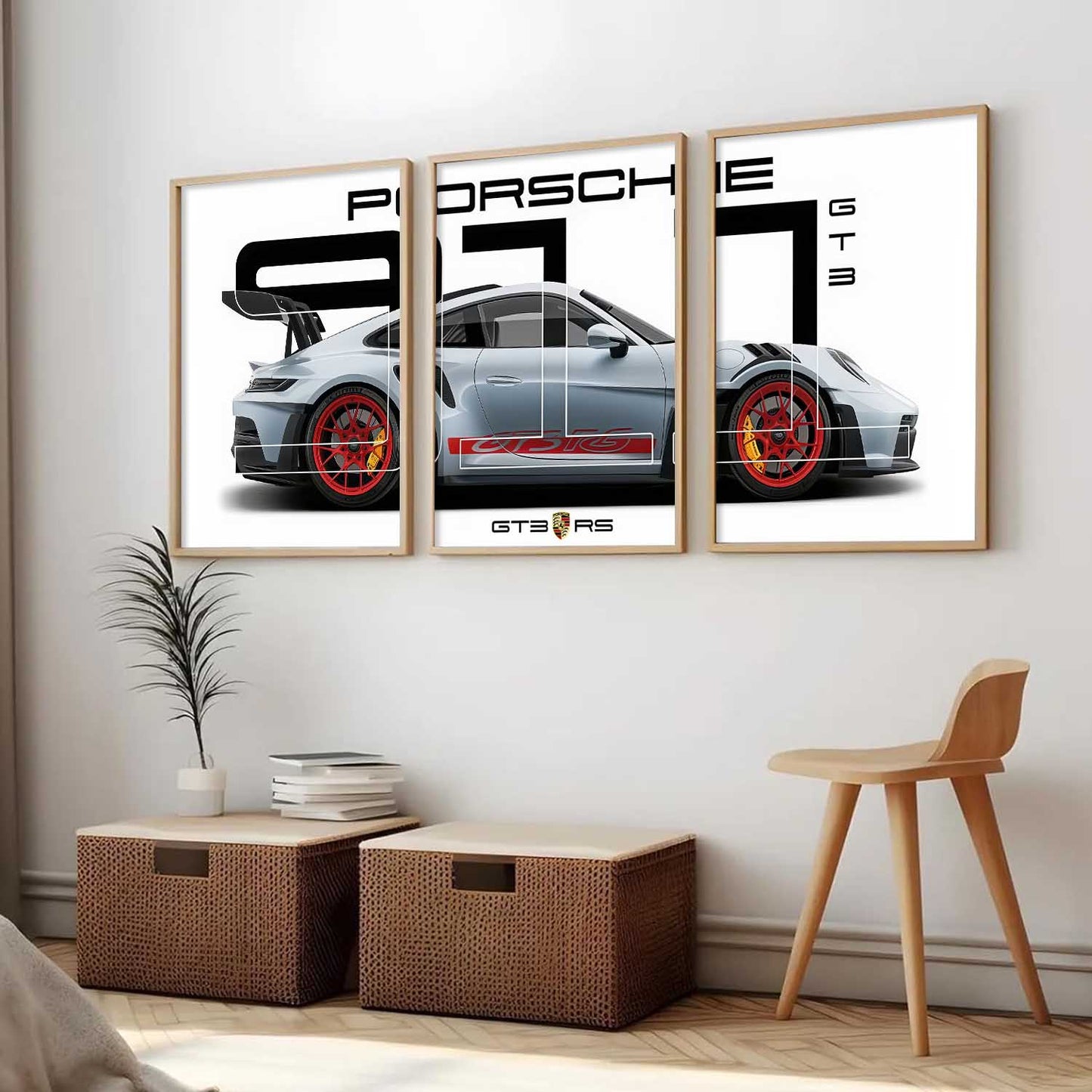 Big Porsche Cars Wall Art Paintings for Living Room Bedroom