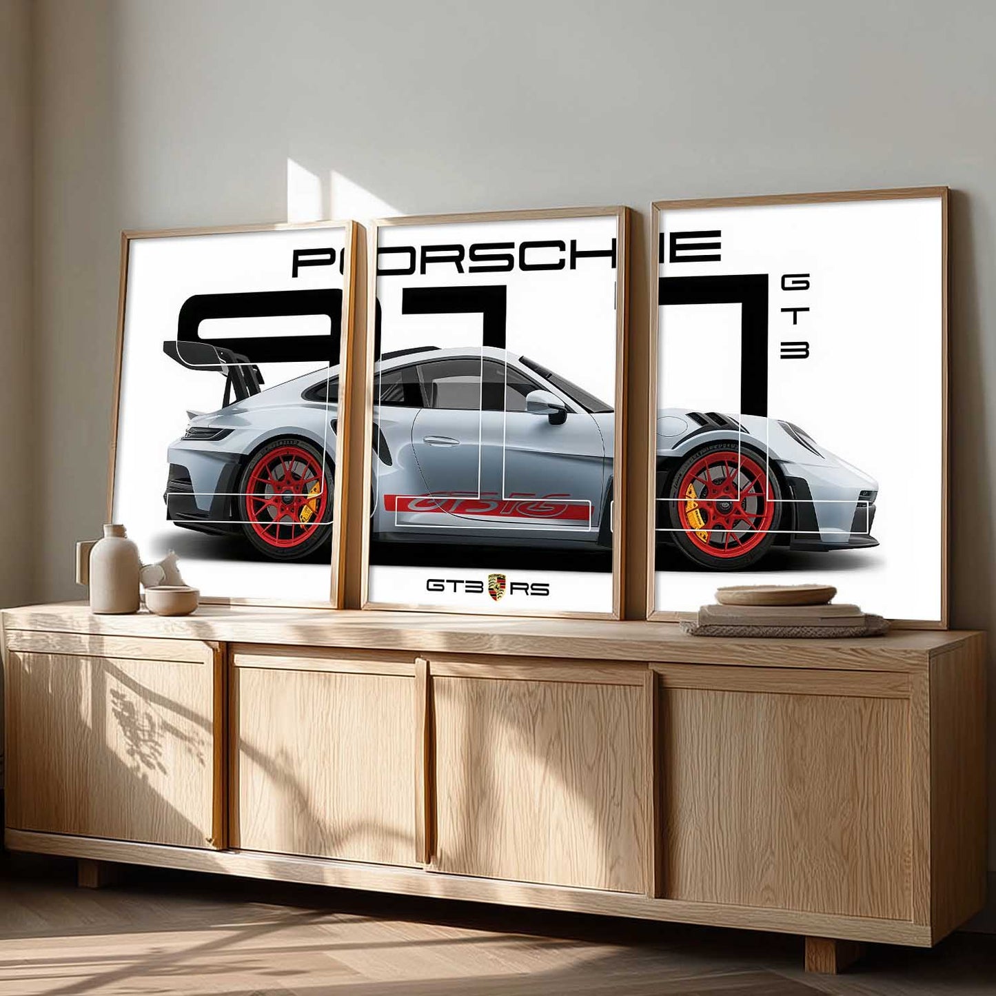 Big Porsche Cars Wall Art Paintings for Living Room Bedroom