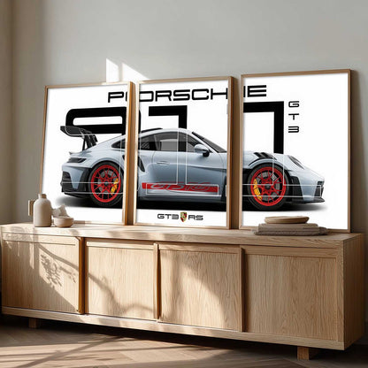 Big Porsche Cars Wall Art Paintings for Living Room Bedroom