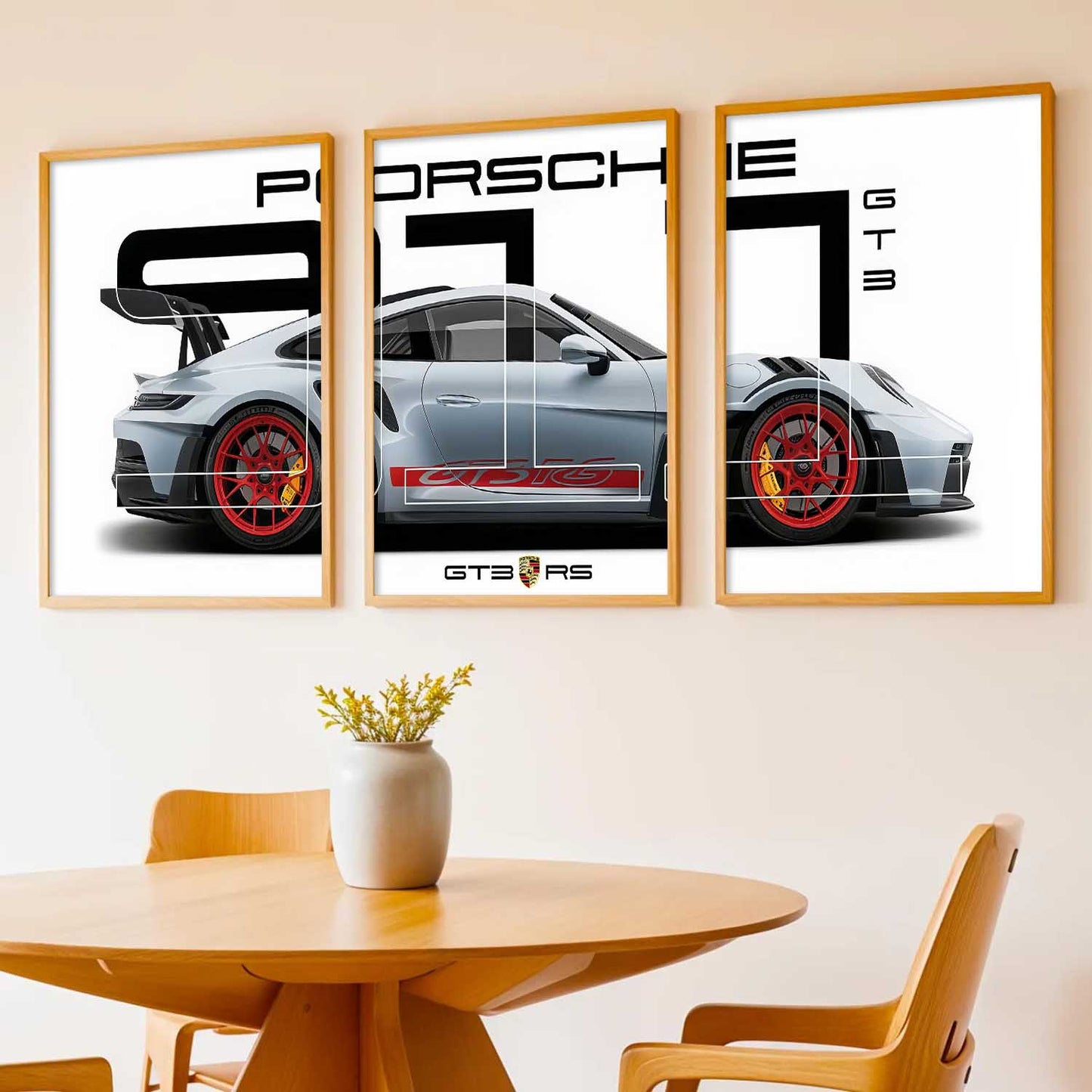 Big Porsche Cars Wall Art Paintings for Living Room Bedroom