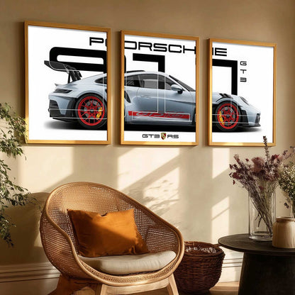 Big Porsche Cars Wall Art Paintings for Living Room Bedroom