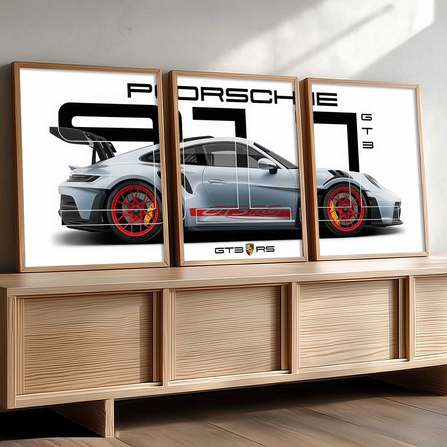 Big Porsche Cars Wall Art Paintings for Living Room Bedroom