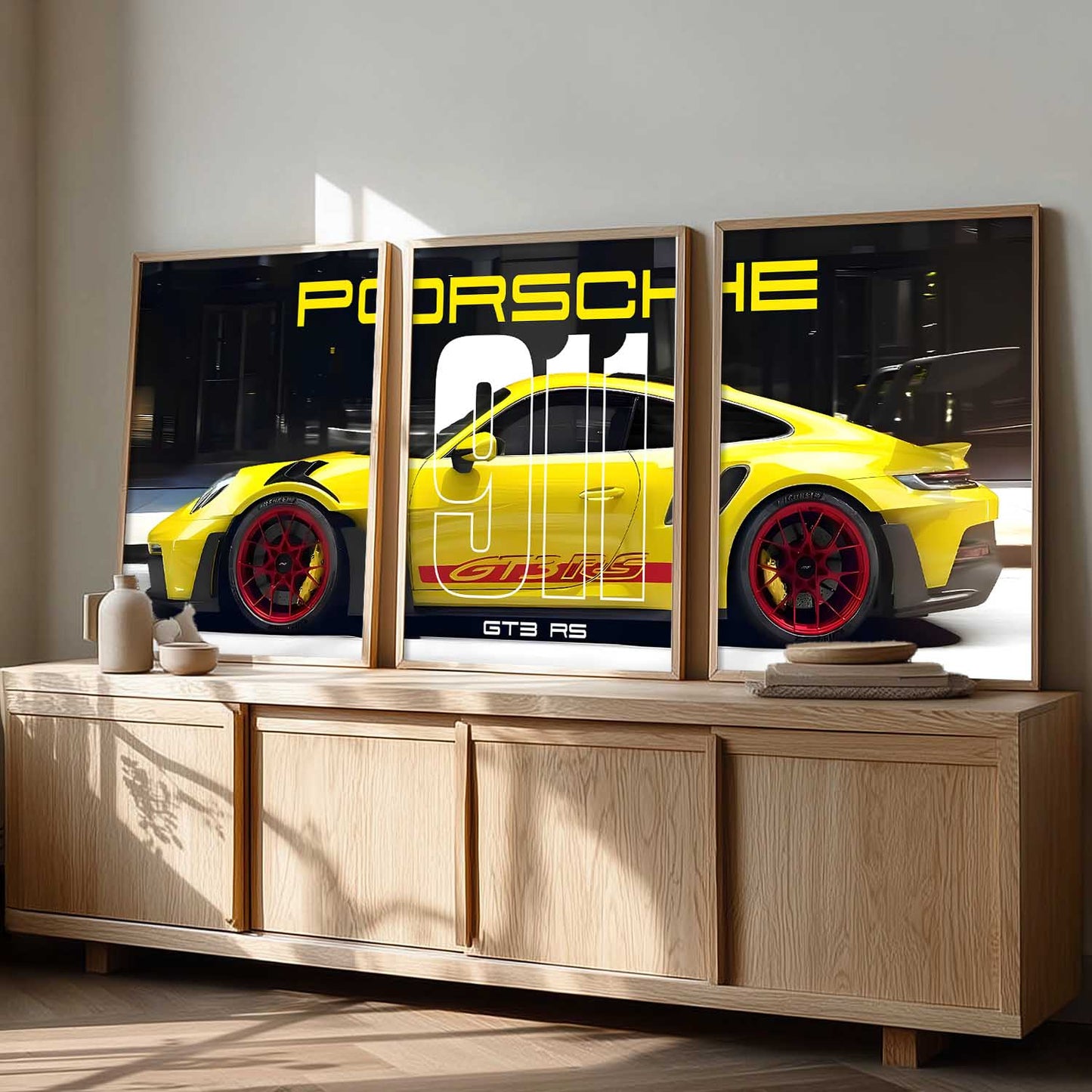 Big Porsche Cars Wall Art Paintings for Living Room Bedroom