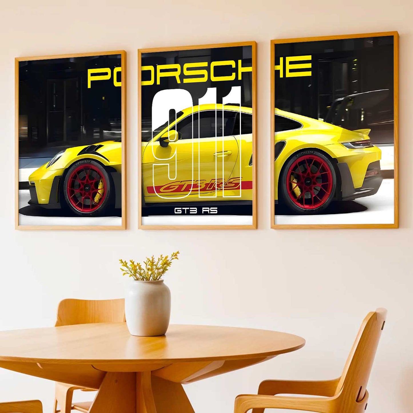 Big Porsche Cars Wall Art Paintings for Living Room Bedroom
