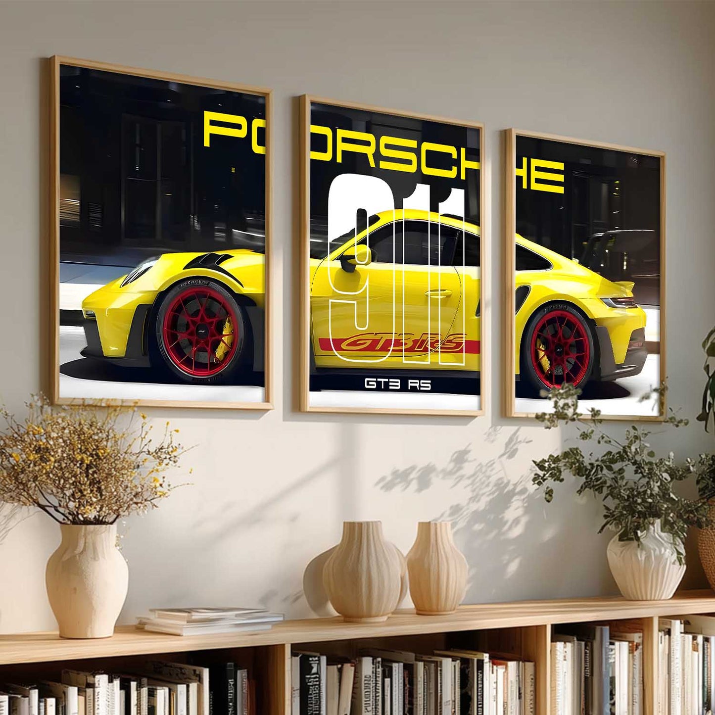 Big Porsche Cars Wall Art Paintings for Living Room Bedroom