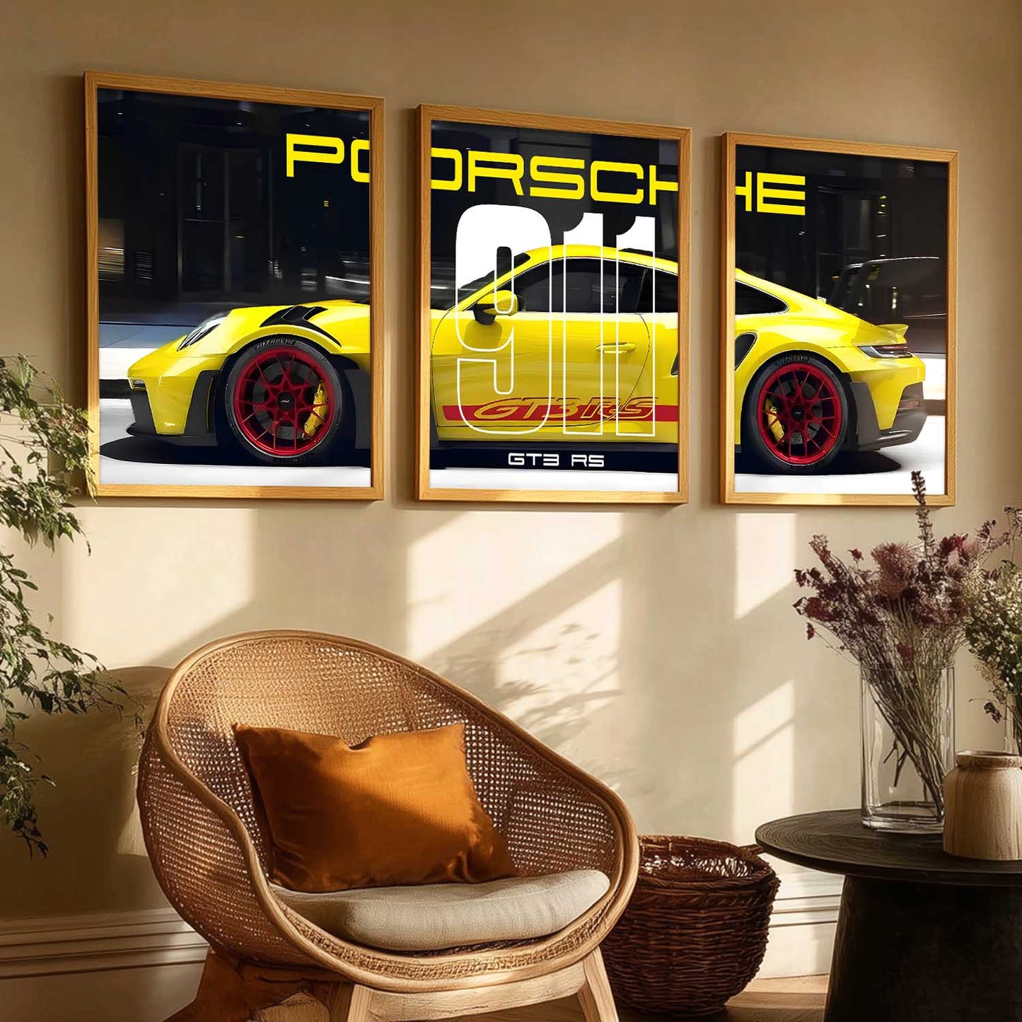 Big Porsche Cars Wall Art Paintings for Living Room Bedroom