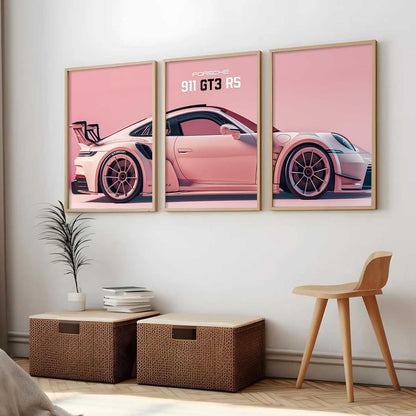 Big Porsche Cars Wall Art Paintings for Living Room Bedroom
