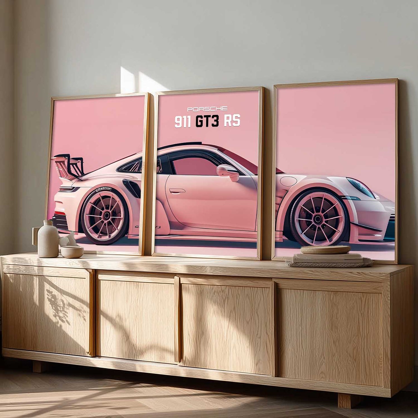 Big Porsche Cars Wall Art Paintings for Living Room Bedroom