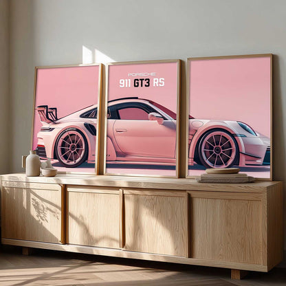 Big Porsche Cars Wall Art Paintings for Living Room Bedroom