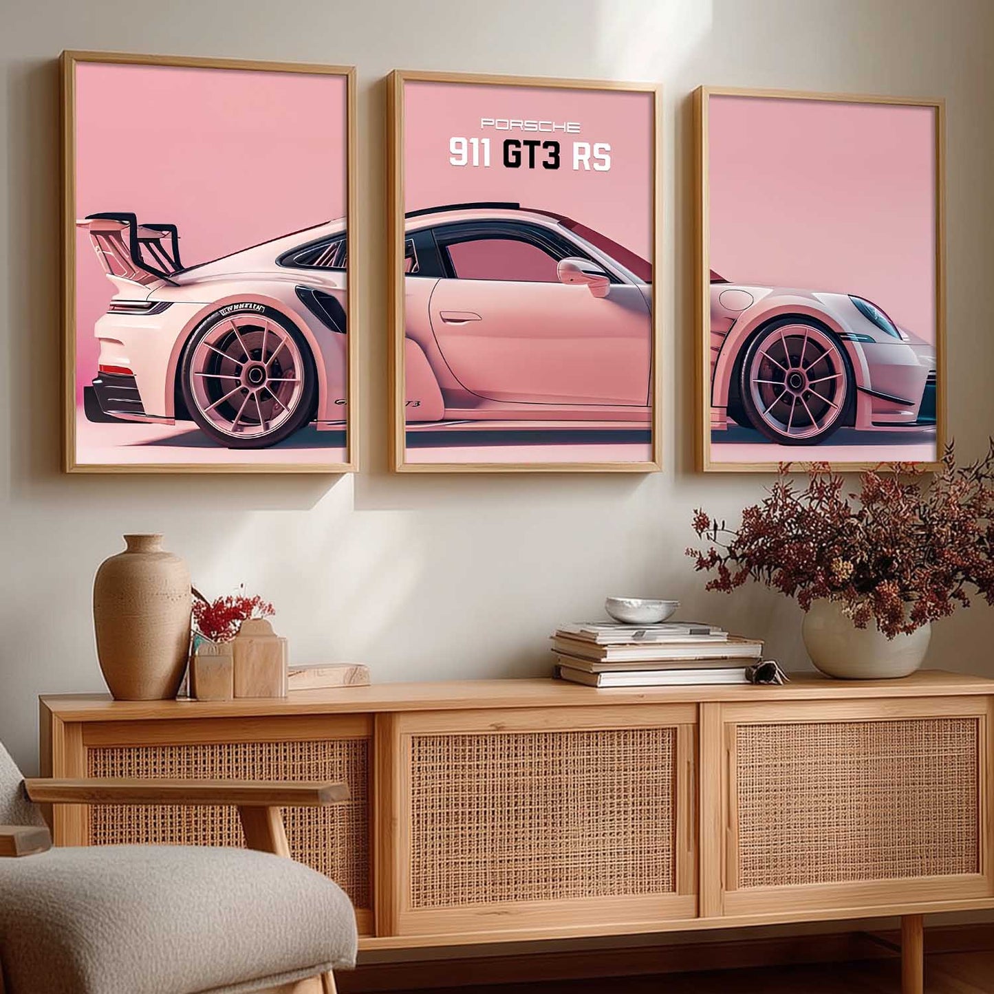 Big Porsche Cars Wall Art Paintings for Living Room Bedroom