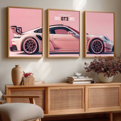Big Porsche Cars Wall Art Paintings for Living Room Bedroom