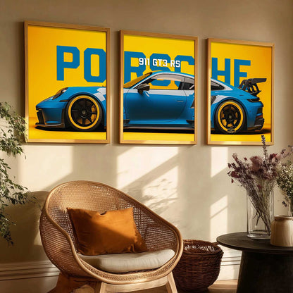 Big Porsche Cars Wall Art Paintings for Living Room Bedroom