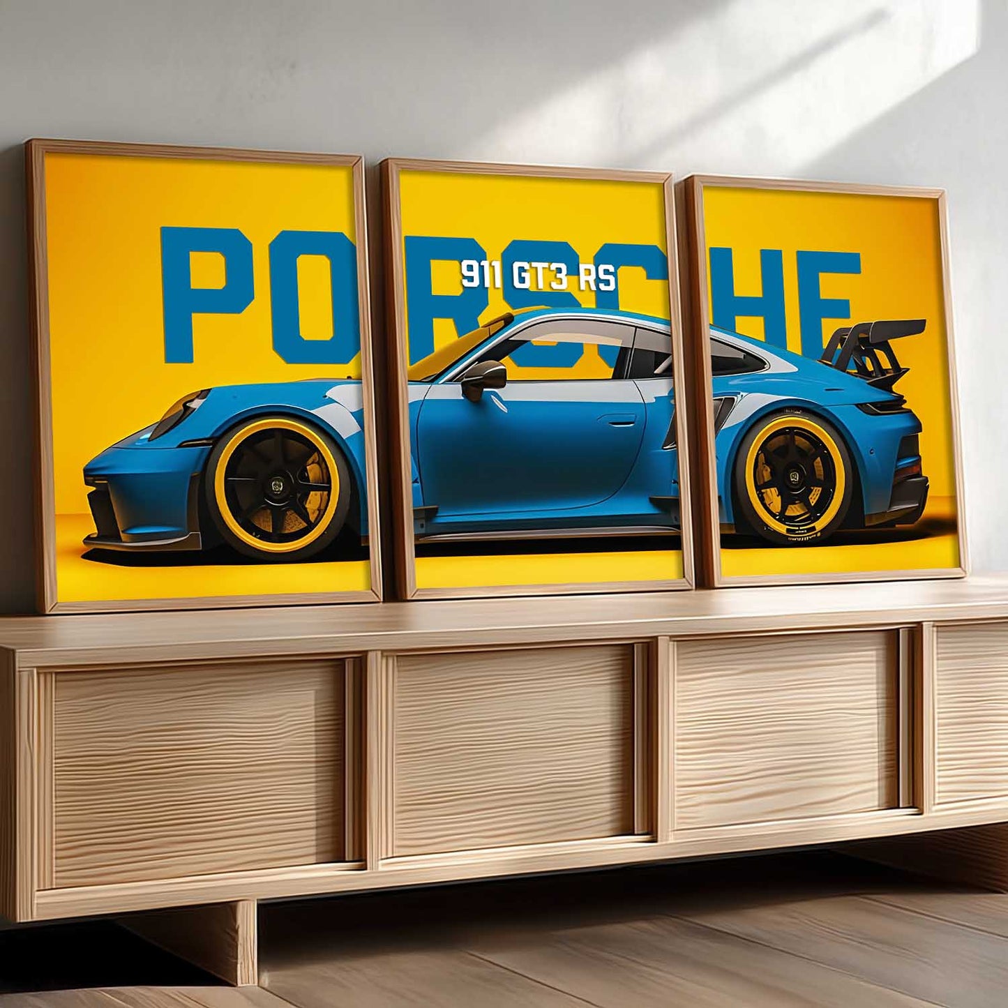 Big Porsche Cars Wall Art Paintings for Living Room Bedroom