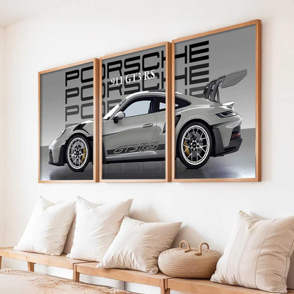 Big Porsche Cars Wall Art Paintings for Living Room Bedroom