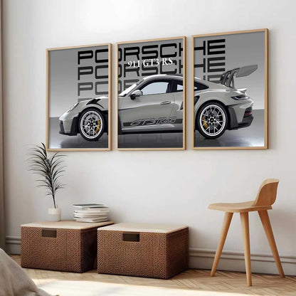 Big Porsche Cars Wall Art Paintings for Living Room Bedroom
