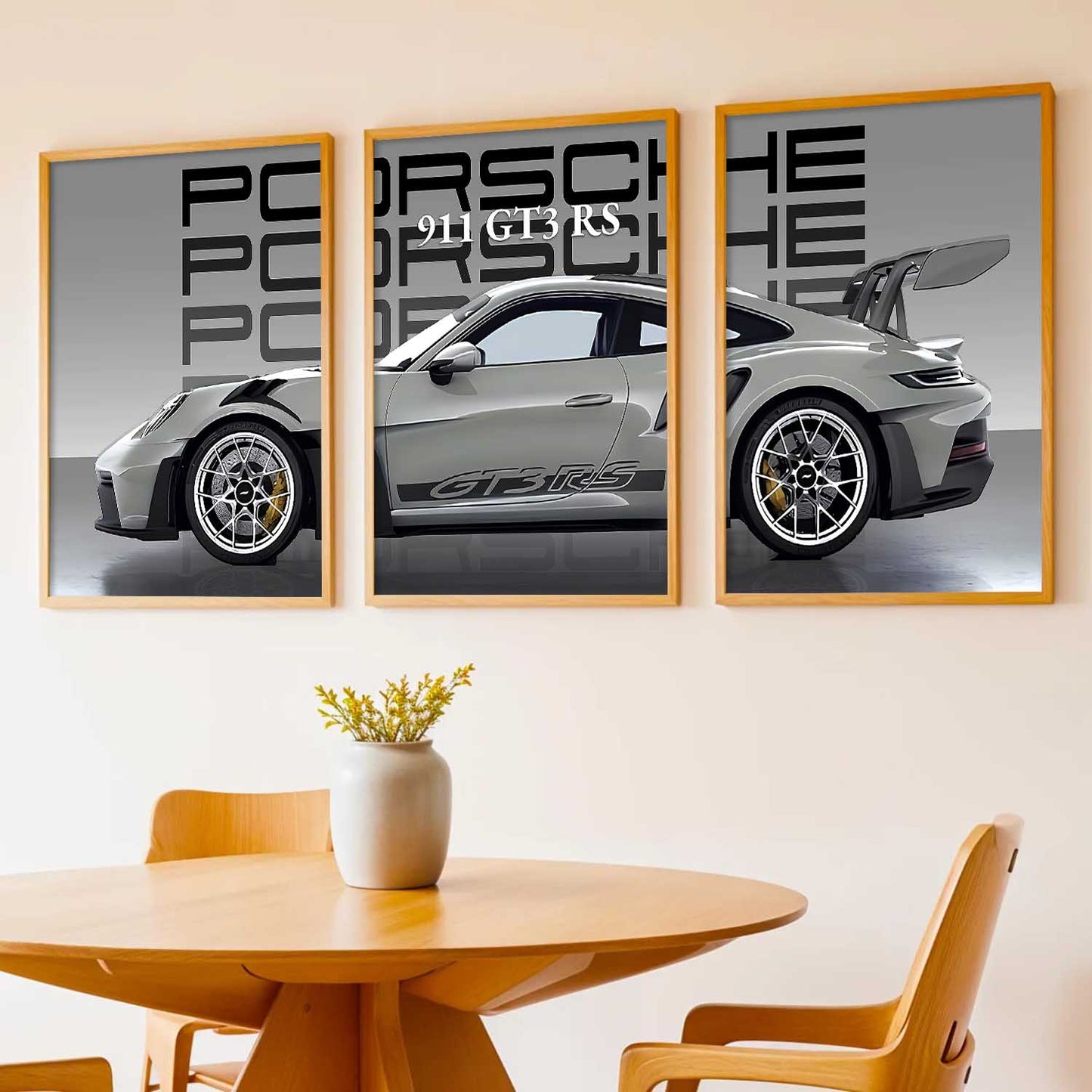 Big Porsche Cars Wall Art Paintings for Living Room Bedroom