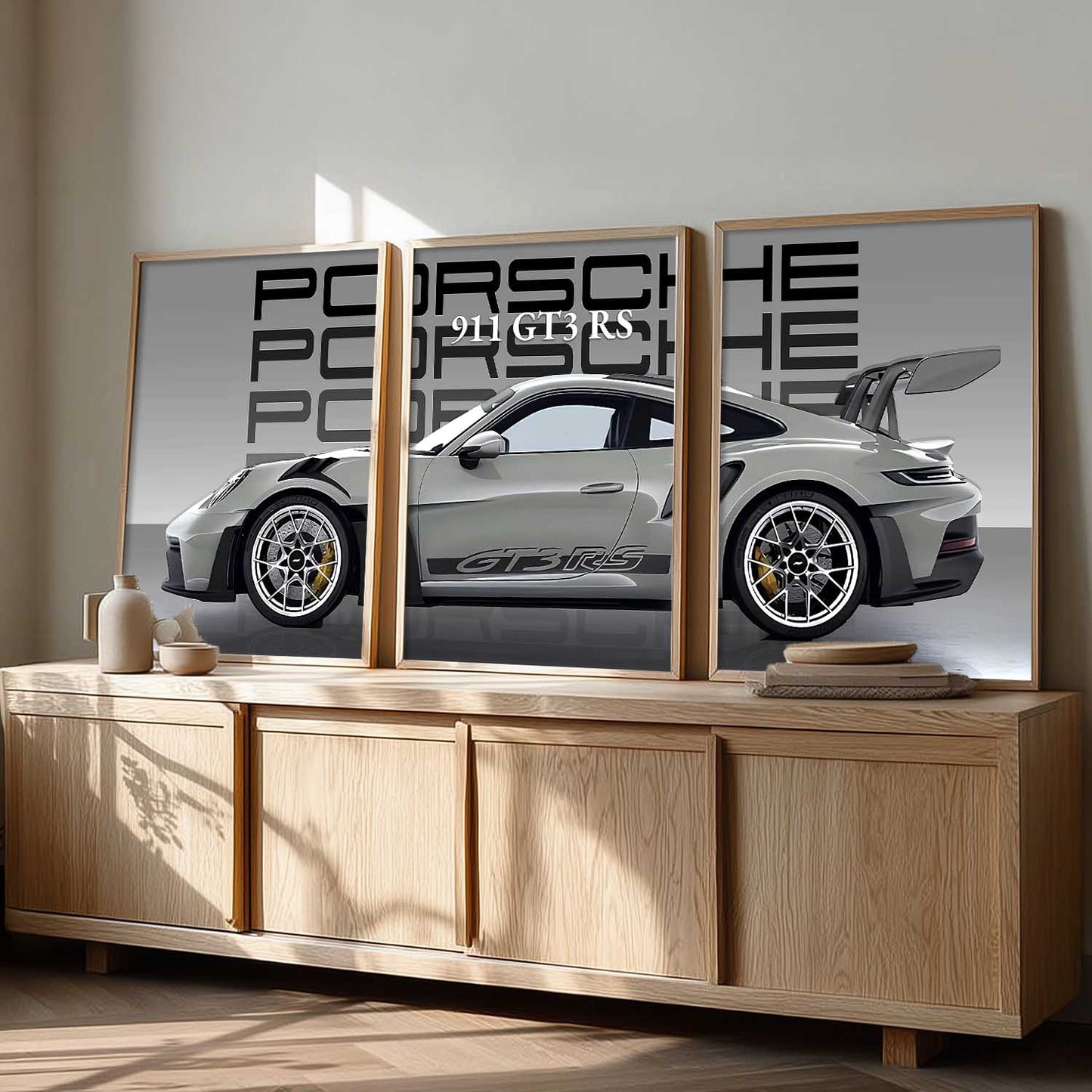 Big Porsche Cars Wall Art Paintings for Living Room Bedroom