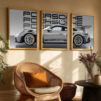 Big Porsche Cars Wall Art Paintings for Living Room Bedroom