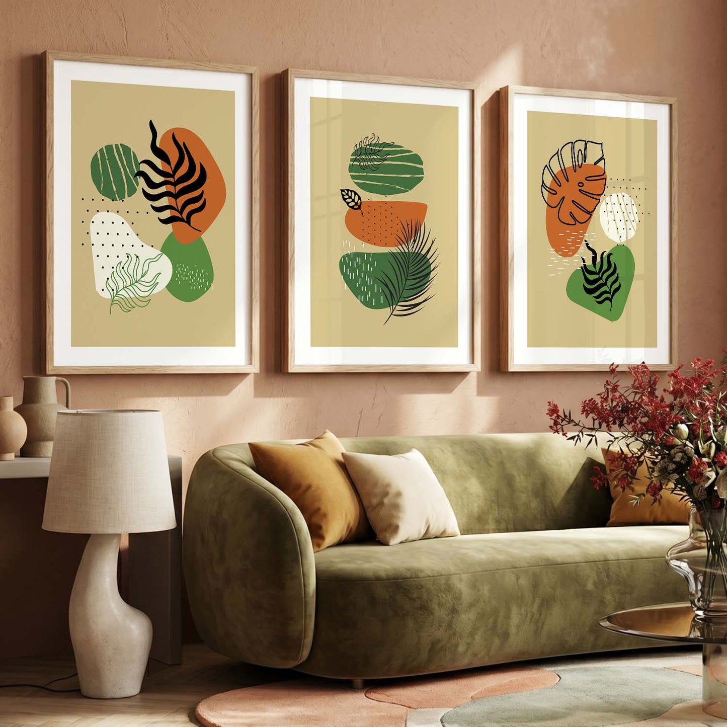 Nature Inspired Wall Art with Frame : Framed Posters